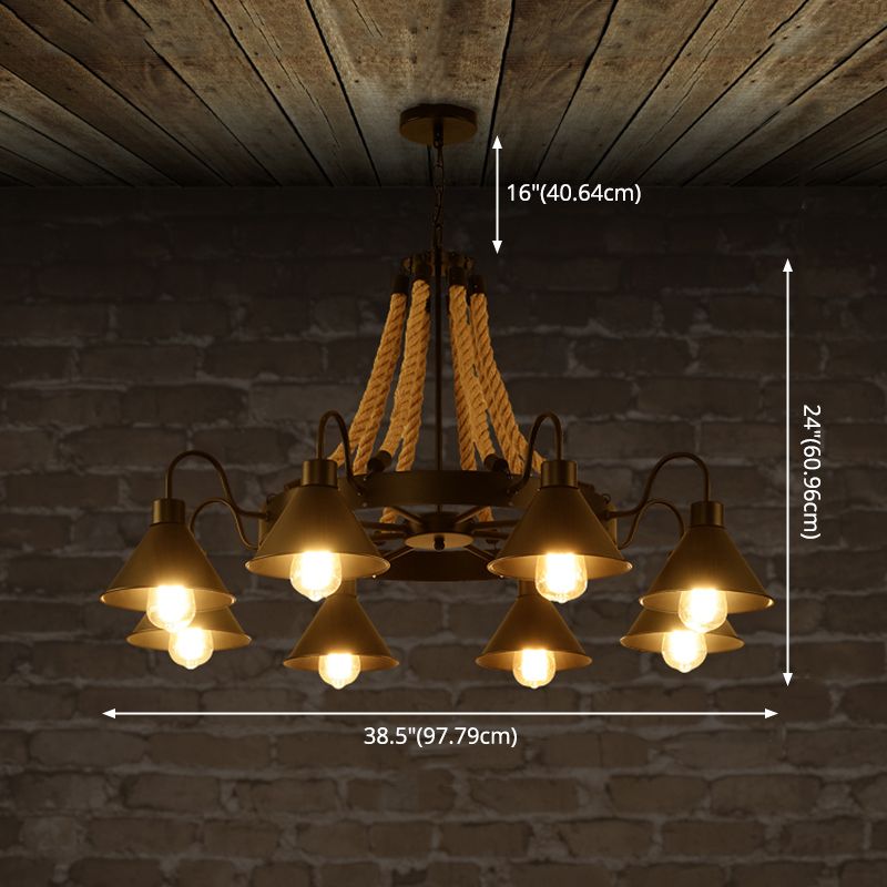 Plafond en fer forgé noir