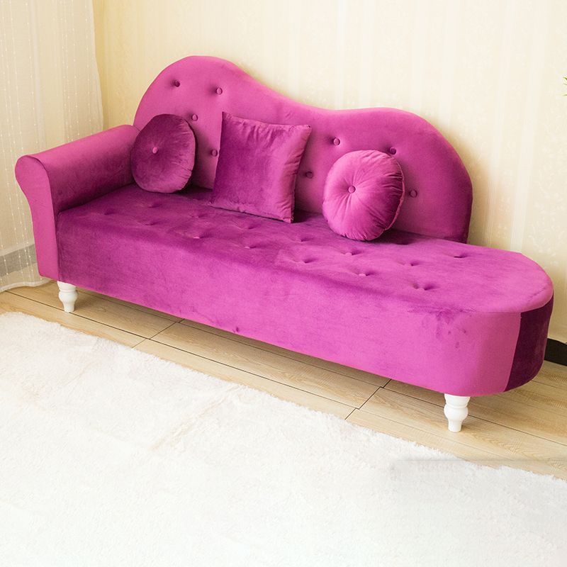 Glam Chaise Lounge Velvet Chaise Lounge Sofa for Living Room