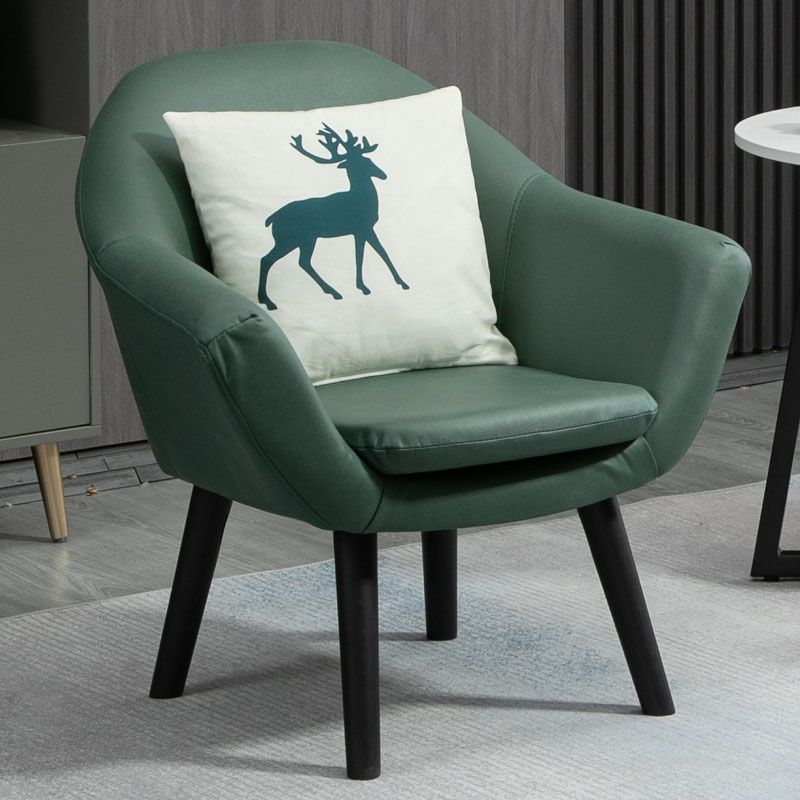 Contemporary Living Room Armchair Arms Included Sloped Arms Armchair