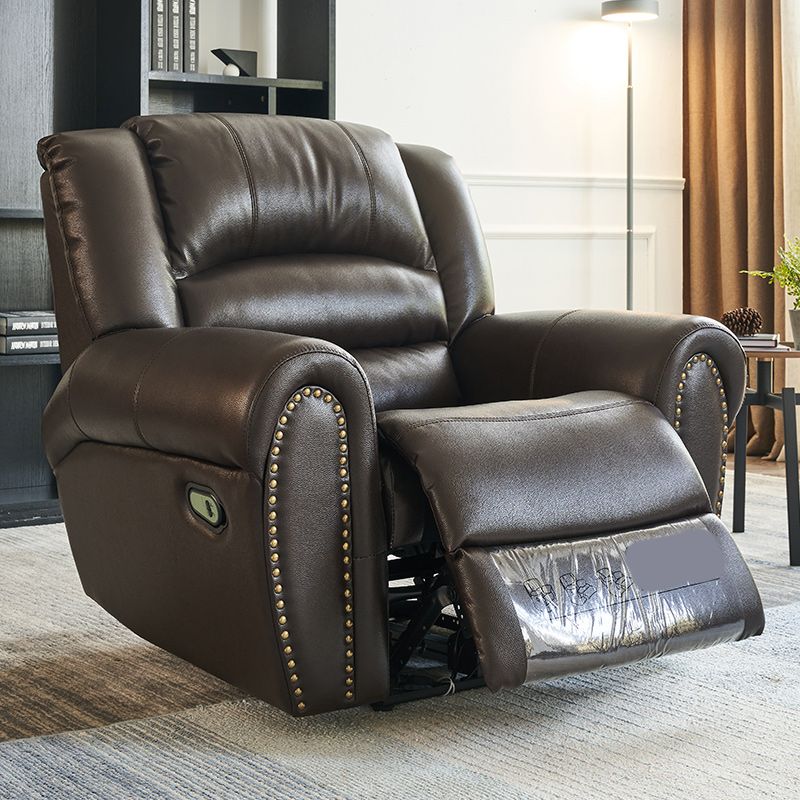 40.94" Wide Brown Standard Recliner Genuine Leather Recliner Chair