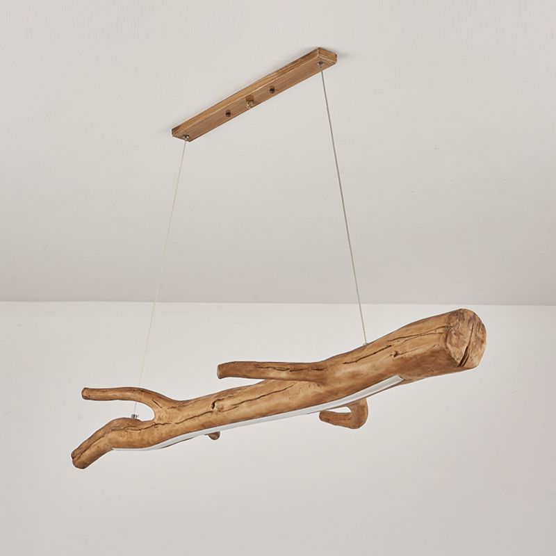 Modern Resin Ceiling Light Branch Shape Island Light with Acrylic Shade for Living Room
