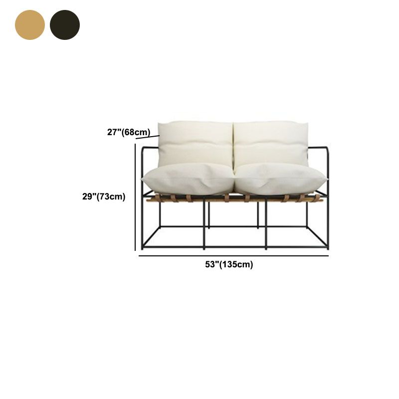 Standard Sofa 26.7" W Square Arm Sofa with Metal Frame for Living Room