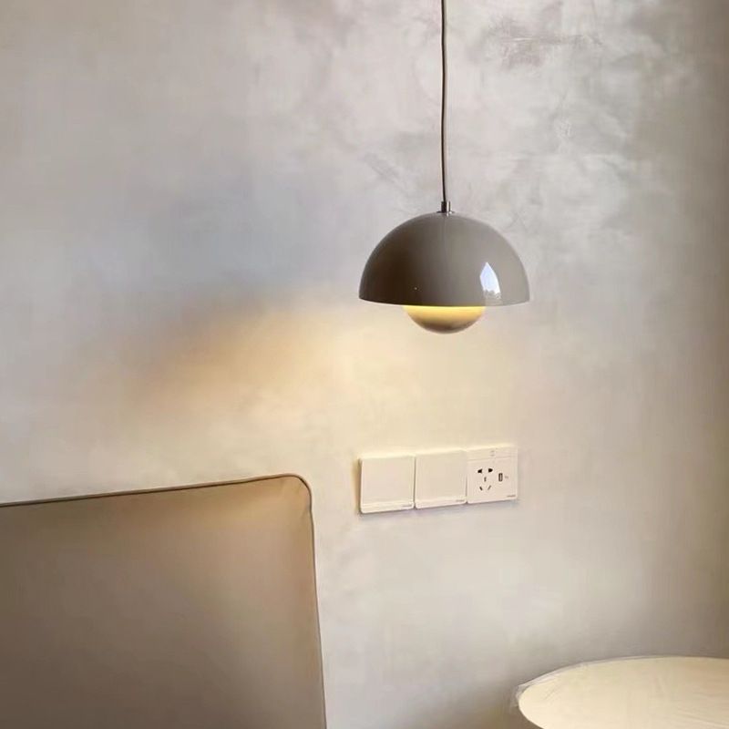 Luci appese a cupola in stile moderno in metallo 1 kit di luce a sospensione leggera