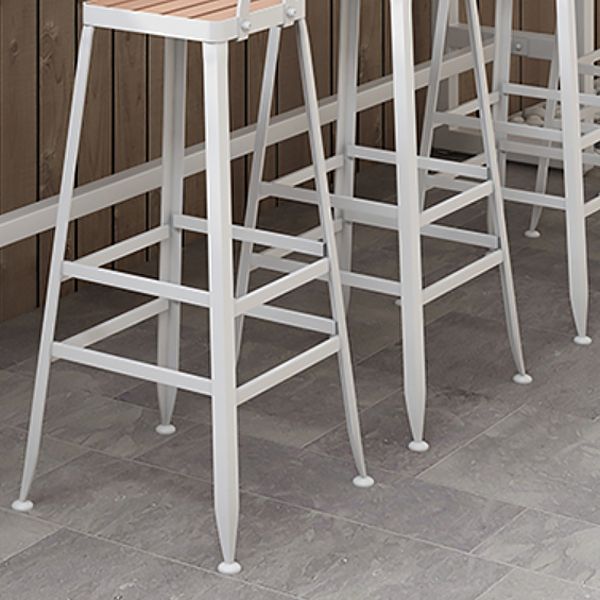 Rectangle Footrest Pub Dining Set 1/4/5 Pieces Outdoor Industrial Bar Pub Table Set