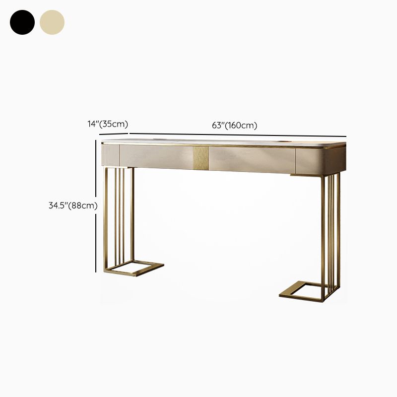 Contemporary Console Accent Table Antique Finish Console Sofa Table with Drawers