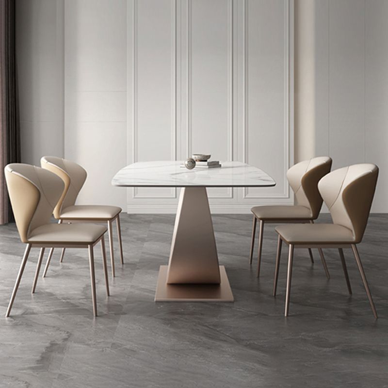 Designer Style Home Dinette Set 1/4/5/6 Pieces Sintered Stone Dining Set