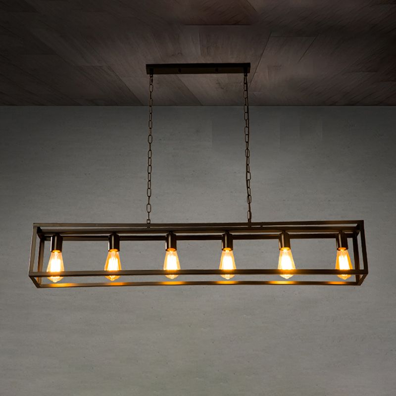 Éclairage de l'île rectangle