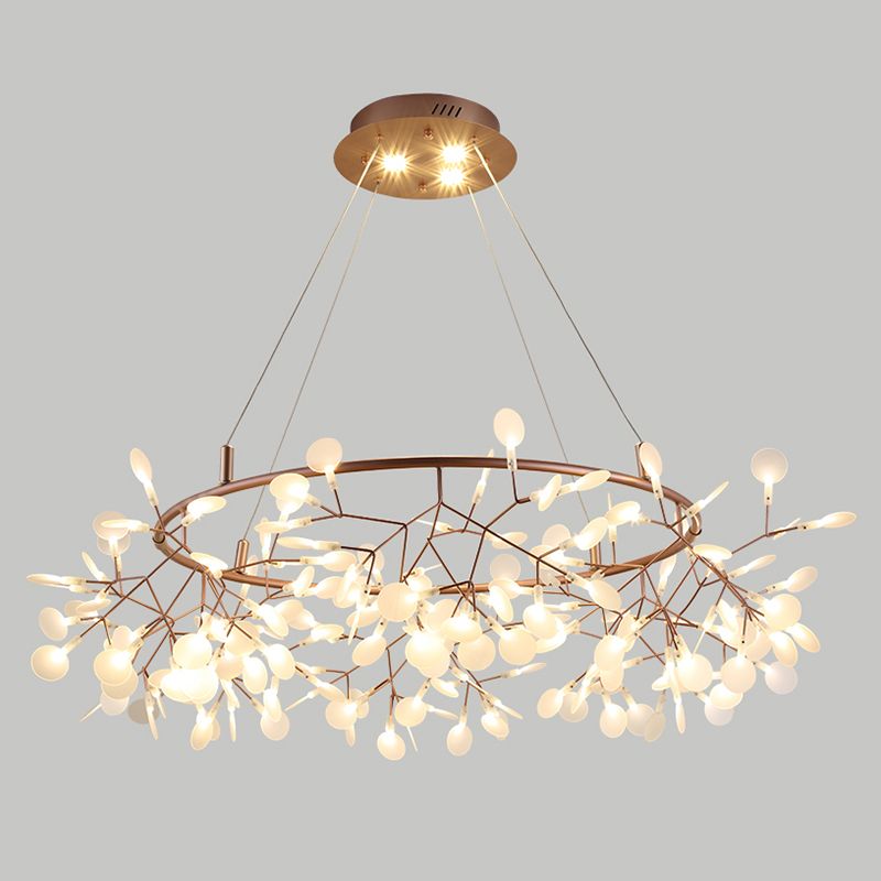 Large Modern Chandelier Orbicular Chandelier Lights Metal Orb Chandelier for Living Room