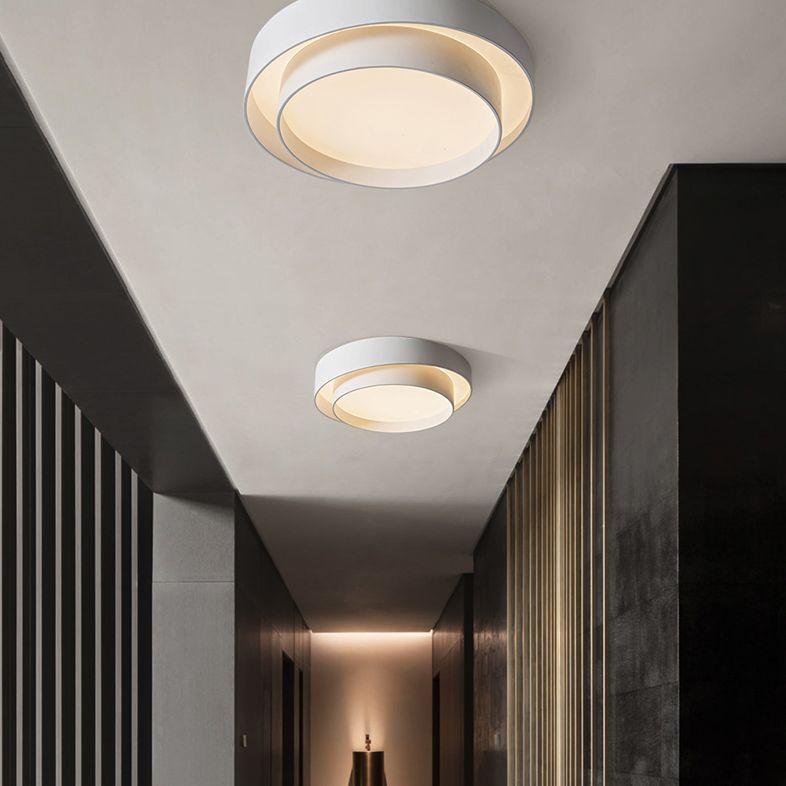 Nordic Modern Flush Mount Ceiling Light LED Spiral Flush Mount Lighting for Bedroom