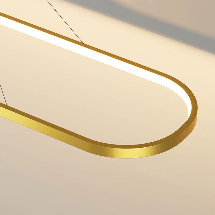 Geometrisch eilandverlichting Idee Moderne metalen hangluchting