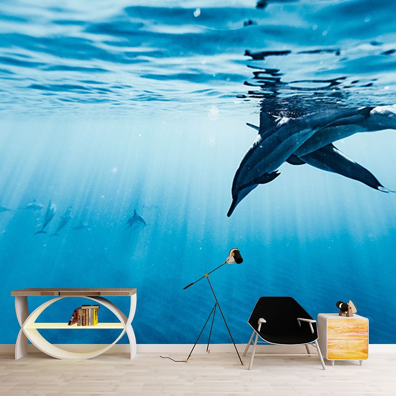 Environment Friendly Resistant Mural Wallpaper Seabed Living Room Wall Mural