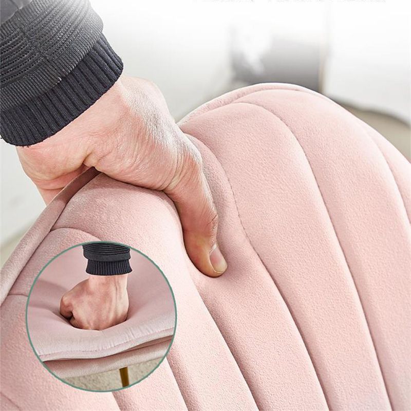 Flared Arms Solid Color 23.6"Wide Armchair with Basic Four Legs