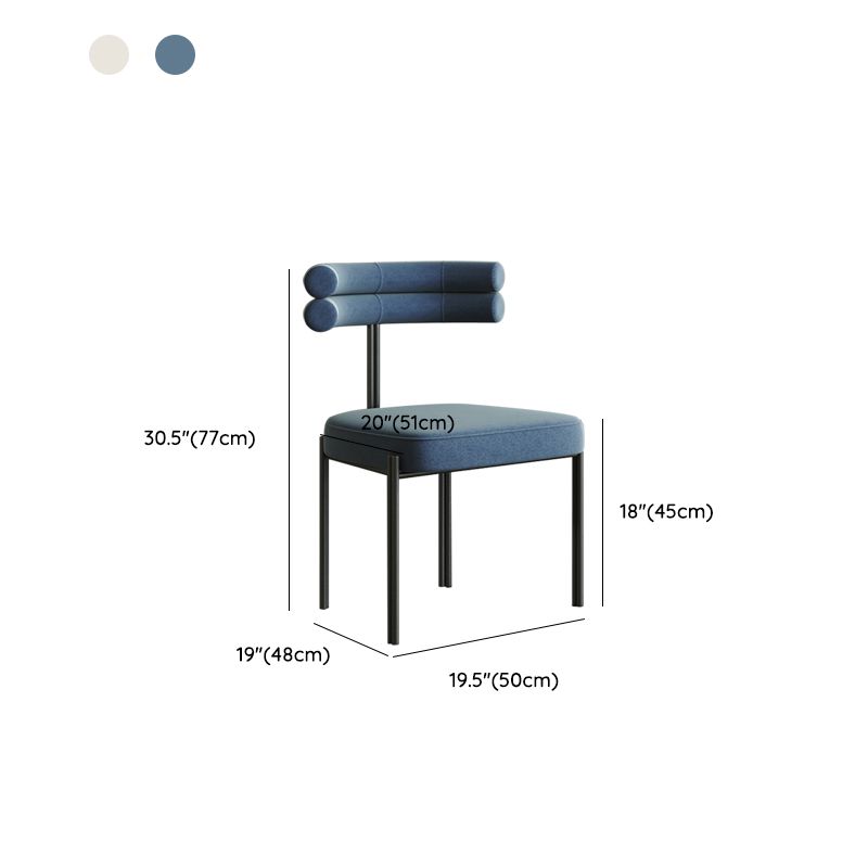 Industrial Style Side Chair Ladder Back Metal Dining Room Chair for Home