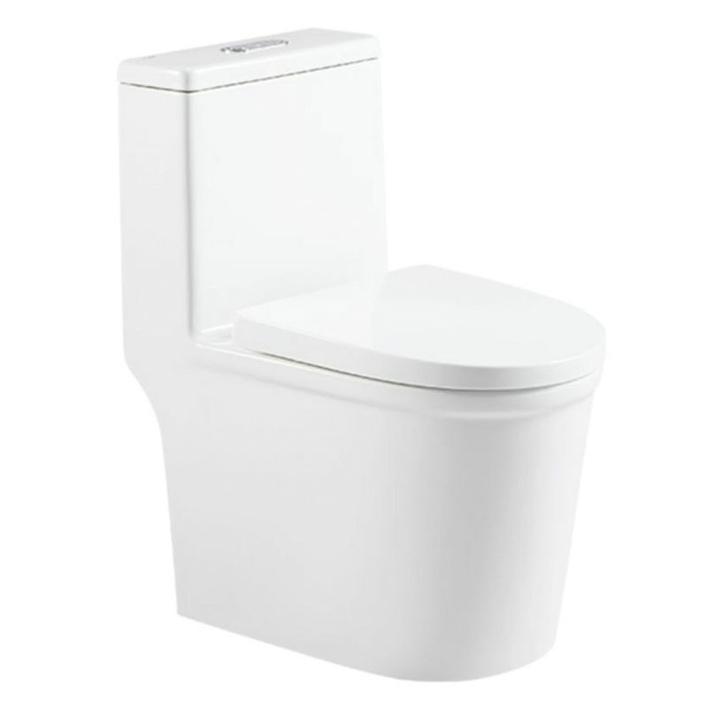 Traditional Flush Toilet All-In-One Floor Mounted Siphon Jet Porcelain Toilet