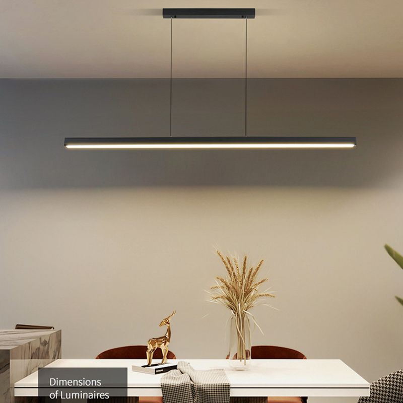 Simple Style Hanging Island Light Metal LED Hanging Lighting Fixture