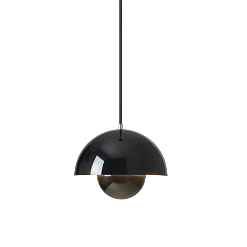 Luci appese a cupola in stile moderno in metallo 1 kit di luce a sospensione leggera