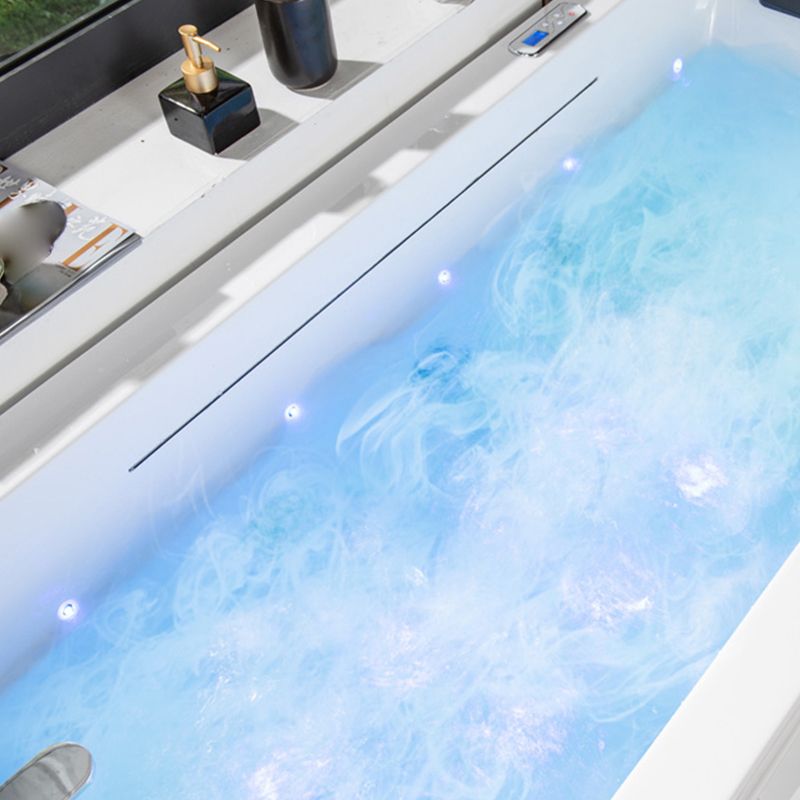 Contemporary Rectangle Bathtub Acrylic Air /Whirlpool/Soaking Bathtub