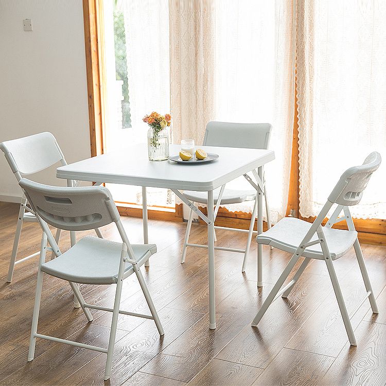 Silla de comedor de metal contemporáneo, silla lateral de comedor con respaldo abierto sin brazos para el hogar