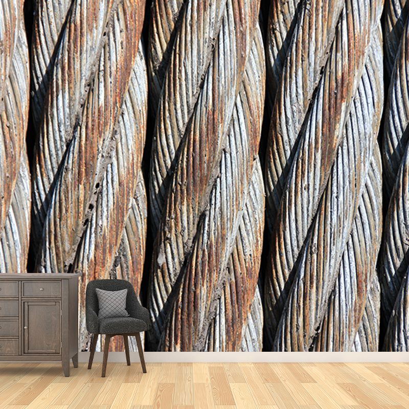 Wallpaper Industrial Metal Mural Horizontal Photography Living Room Wall Art