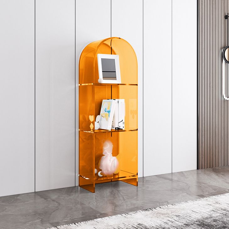 Glam Acrylic Bookshelf Standard Shelf Bookcase for Study Room 9.8" W