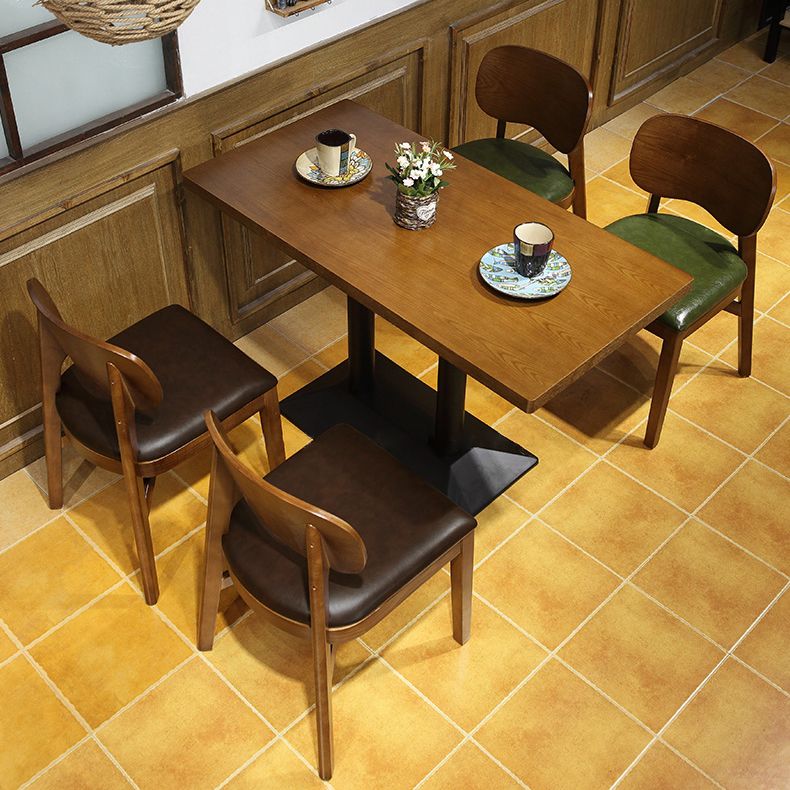 Industrial Style Dining Room Collection Solid Wood Dining Site Table for Home