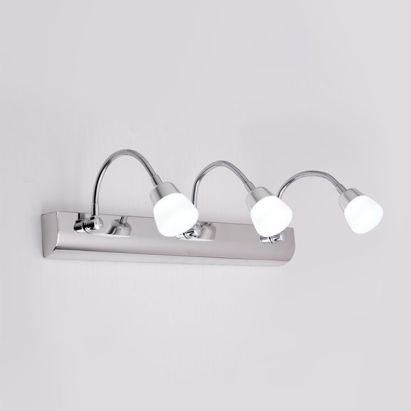 Modern Style Vanity Light Simple LED Mirror Front Light with Acrylic Shade for Bathroom