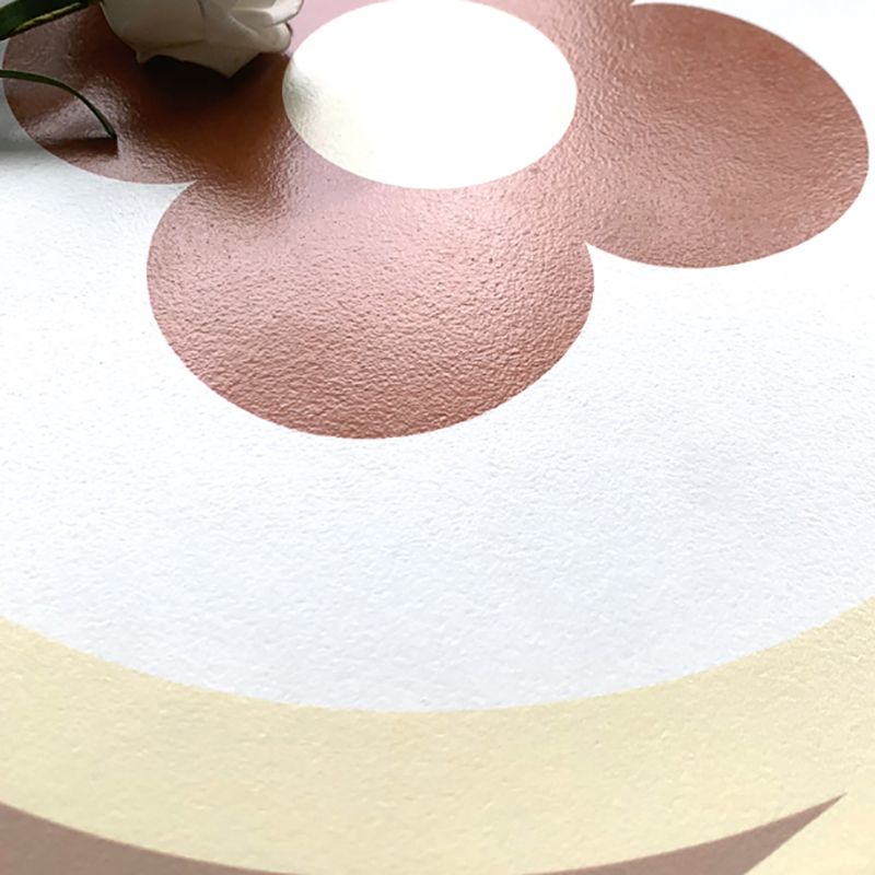 Modern Style Floor Tile Floral Print Square Straight Edge Waterproof Floor Tile