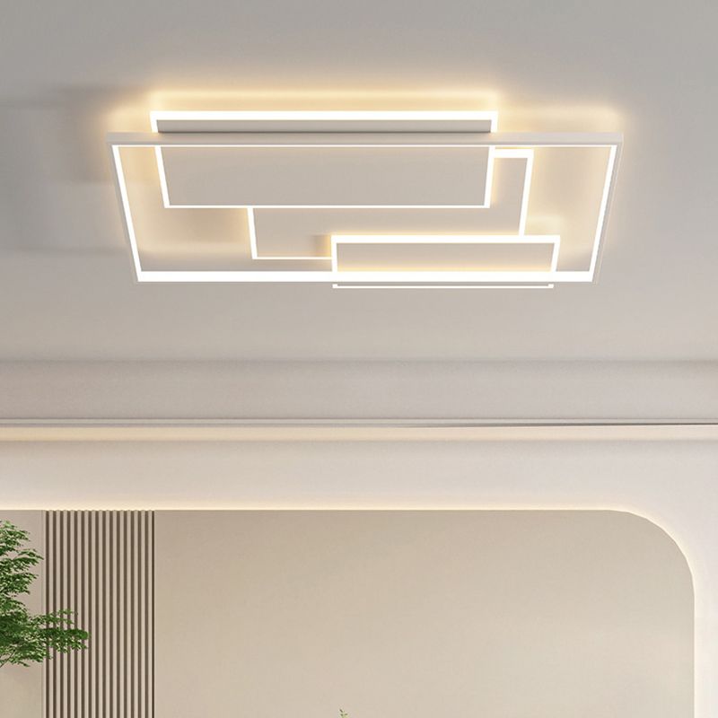 Unique Shape Flush Lighting Modern Metal Flush Mount Lighting