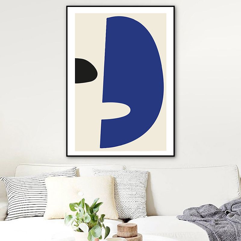 Illustration Abstract Canvas Wall Art for Home Gallery, Blue, Multiple Sizes Available