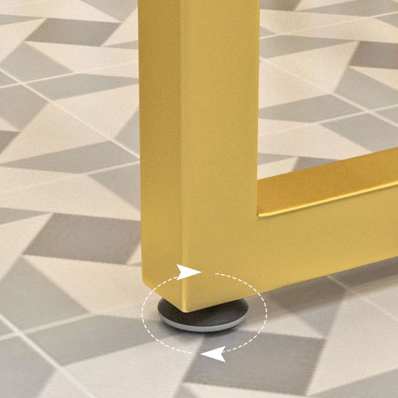 Glam Style Rectangle Bistro Set 1/5/9 Pieces Faux Marble Bar Table Set