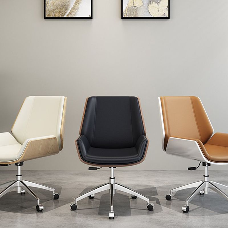 Contemporary Ergonomic Chair Mid-Back No Distressing Conference Chair