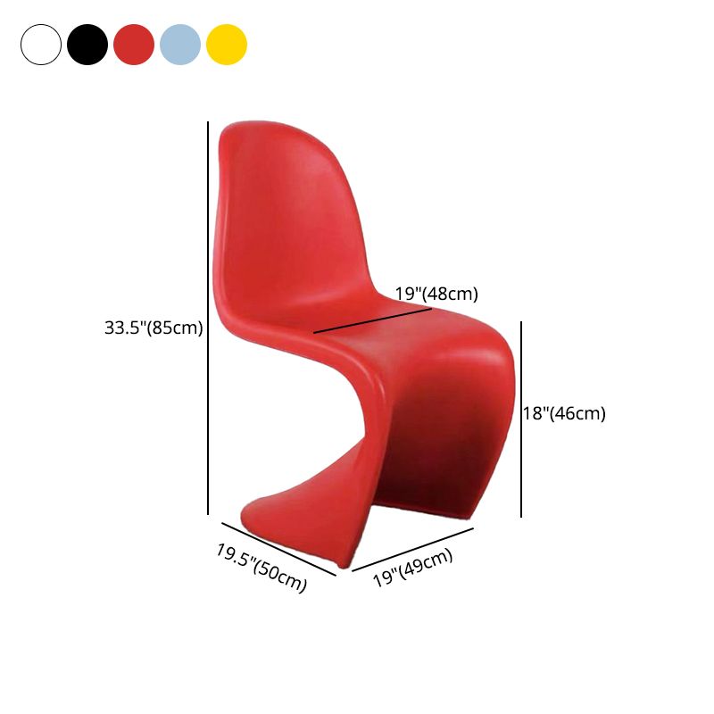 Sedia da pranzo in plastica in plastica in plastica scandinava sedia posteriore solido per casa