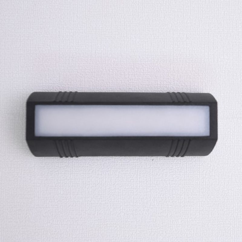 Modern Style Rectangular LED Wall Lamps Metal 3-Light Wall Lighting Ideas