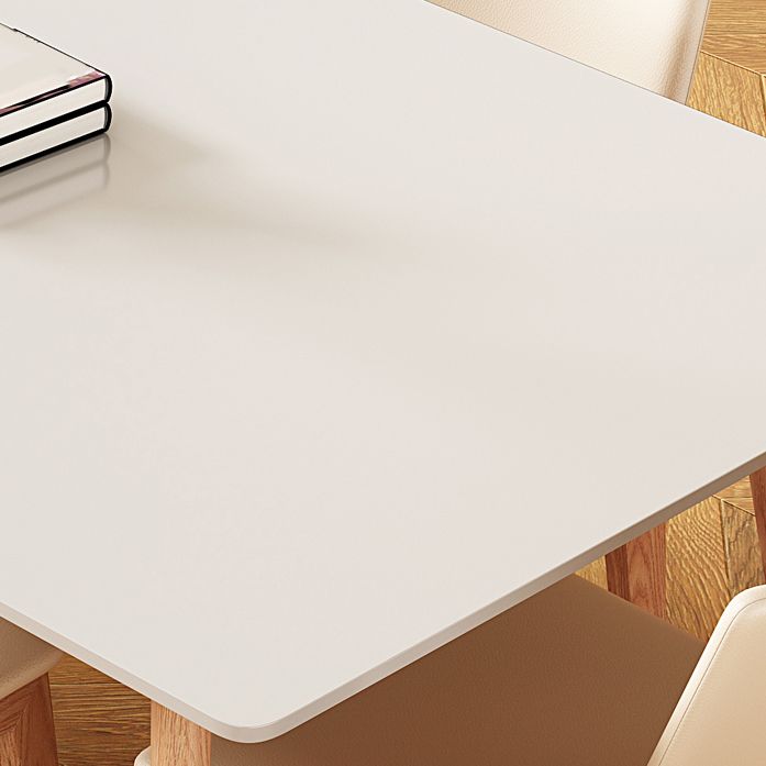 Sintered Stone Dining Table Wooden Base Dinner Table for Dining Room