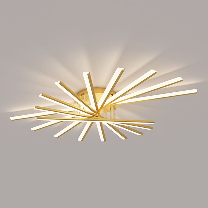 Sputnik Design LED Flush Mounted Ceiling Lights Simplicity Lighting Fixture for Bedroom