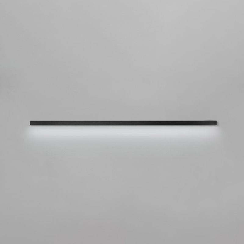 Luz de pared de metal de forma lineal Estilo moderno de 1 luces Luz de pared de 1 luces
