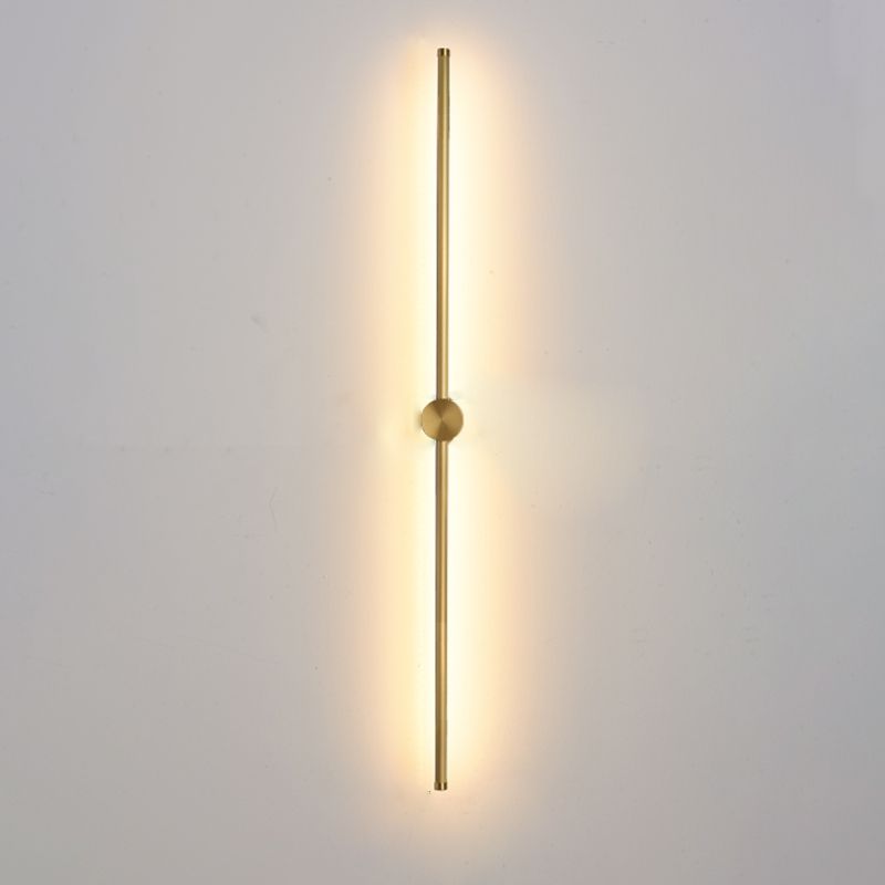 Linear Metal Sconce Light Fixture Minimalist LED Wall Lighting Fixture