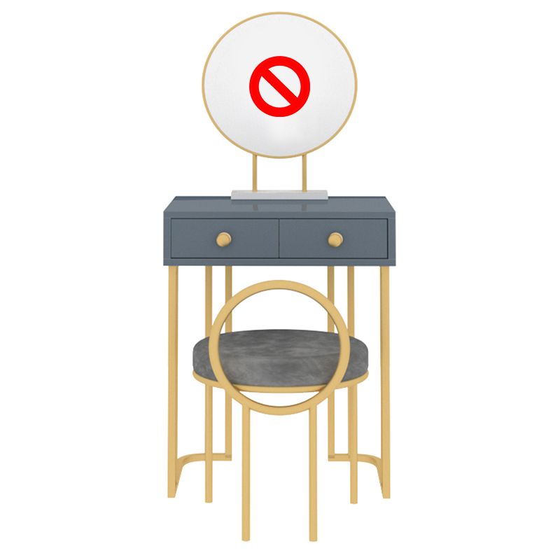 Wood Make-up Vanity 15.74" Wide Vanity Tables with 2 Storage Drawers