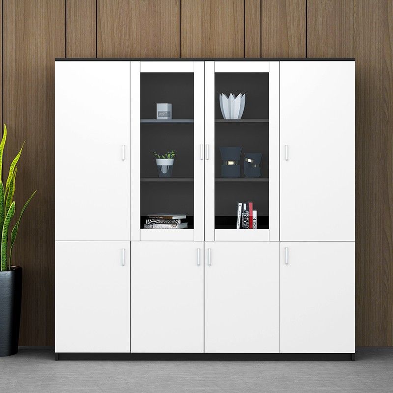 Industrial Cabinet Wood Adjustable Storage Shelves Filing Cabinet