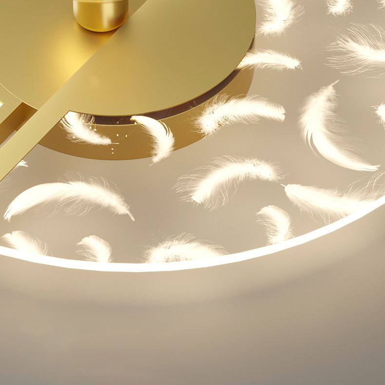 Round Flush Light Fixtures Eenvoud Acryl Plafond Light Fixtures voor Slaapkamer