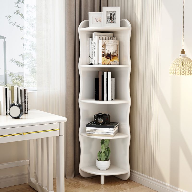 5 Tier Solid Wood Accent Chest 63" Tall Triangle Corner Storage Chest