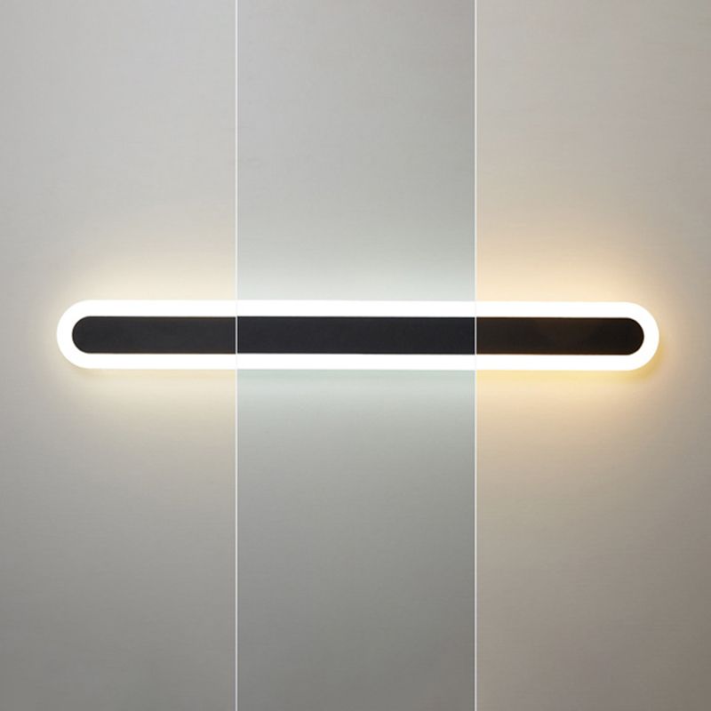 Modern Minimalist Style Linear Wall Sconce Lights Metal Wall Lighting for Living Room