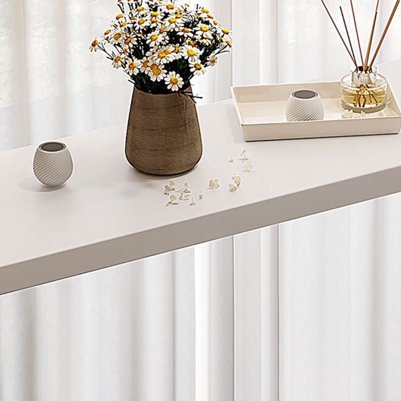 Modern White Bistro Bar Table Rectangle Solid Wood Bar Table for Home