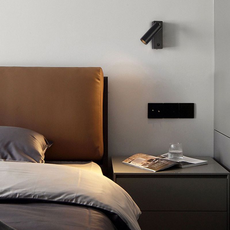 Éclairage d'applications à LED simple Dispose de luminaire mural cylindrique avec nuance métallique