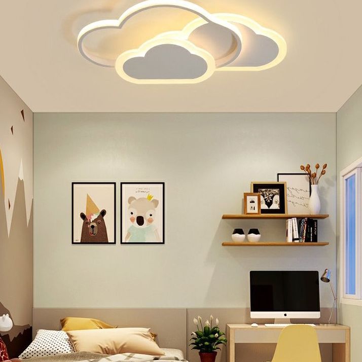 Cloud-vormige Flush Mount Light Armatuur Modern Metal Flush Light