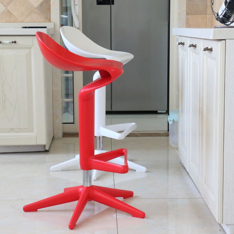 Indoor Modern Plastic Barstool Rotating Lifting Colorful Bar Stool