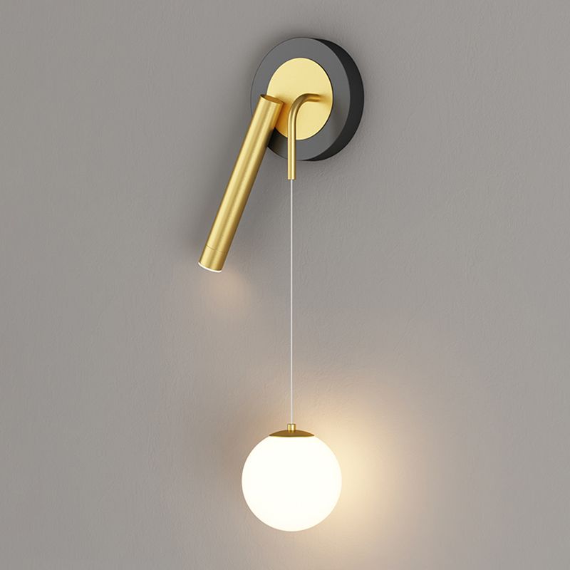 Modern Style Unique Shape Wall Sconce Metal 2 Light Wall Lighting for Bedroom
