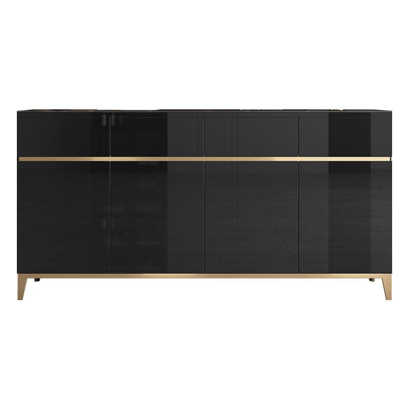 Modern Style Dining Buffet Stone Sideboard Table with Cabinets and Drawers