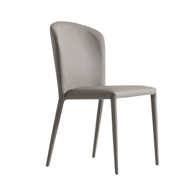 Silla lateral de comedor industrial de metal Silla lateral con respaldo de orejas para comedor (juego de 2)