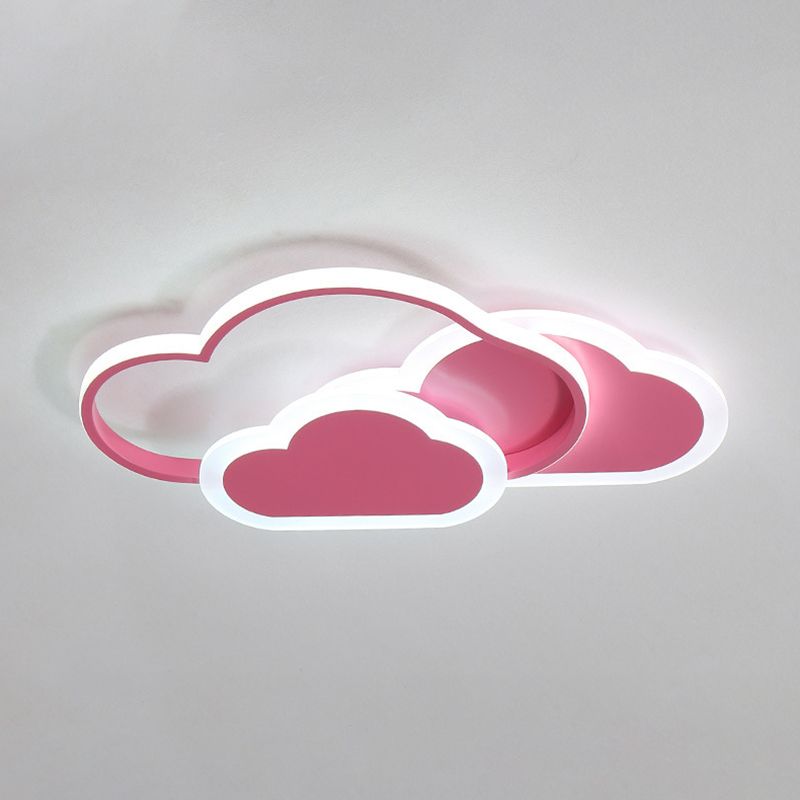 Nubes Contemporáneas Flush Metal Ligero 3-Soporte De Techo De Montaje A Ras De Luz
